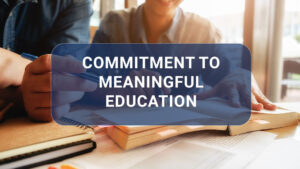 17.4.1 Education for SDGs commitment to meaningful education