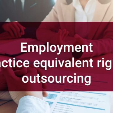 8.2.5 Employment practice equivalent rights outsourcing