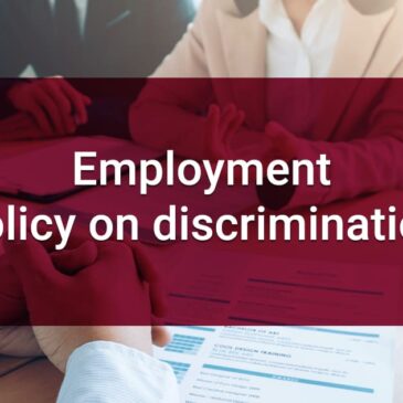 8.2.3 Employment policy on discrimination