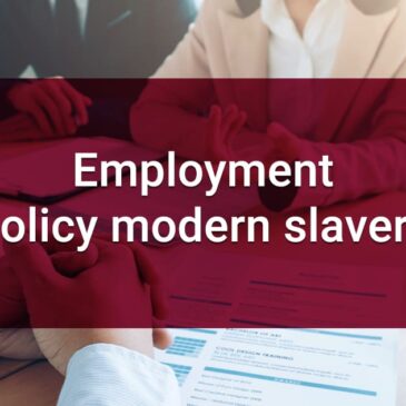 8.2.4 Employment policy modern slavery