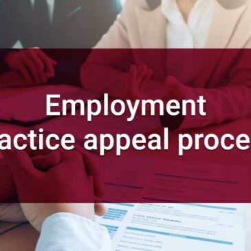 8.2.8 Employment practice appeal process